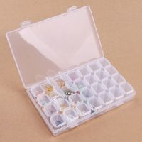 Wholesale 28 Grids Diamond Painting Kits Plastic Storage Box Nail Art Rhinestone Tools Beads Case Organizer Holder Kit ZWL646