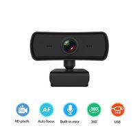 Wholesale Cameras Webcam P K HD Mini USB Web Cam For Computer PC With Microphone Rotatable Camera Live Video Call Teaching Conference