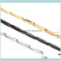 Wholesale Chains Necklaces Pendants Jewelrysier Gold Black Color Mm Wide L Stainless Steel Necklace Chian Inch Choose Charming Mens Boy Jew