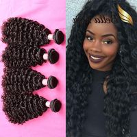 Wholesale Bella Hair A Wet and Wavy Bundles Brazilian Indian Peruvian Unprocessed Human Hair Weaves Deep Wave Can be dyed to Lxhbv