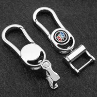 Wholesale Car Keychain BUICK logo Pure Metal Anti lost Design personal Rotation Innovative Key Ring Suitable For ENVISION Enclave Keychains