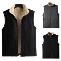Wholesale Men s Jackets Mens Unisex Comfort Warm Winter Pockets Outdoor Faux Fur Outwear Coat Vest Jacket Sweater Shirt Streetwear