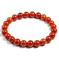 Wholesale Natural Genuine Red Jasper Round Semi precious Stones Beads MM Bracelets Women Men Healing Jewelry Accessories Gift Beaded Strands