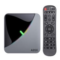 Wholesale A95X F3 Air RGB Box Android Amlogic S905X3 Smart TV BOX GB GB Dual Wifi fps support Youtube K Media Player in stock