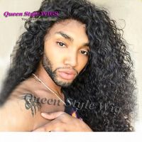 Wholesale Sexy Drag Queen Hairstyle Wig Synthetic Heat Resistant Kinky Curly Hair Lace Front Wigs for Drag Queen Male Daily Natural Wigs