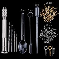 Wholesale 83Pcs Mold Tools Kit Resin Casting Molds For Crafts Silicone Epoxy Jewelry Necklace Pendant DIY S2
