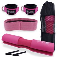 Wholesale Barbell Pad with Ankle Strap and Hip Band Set For Cable Machine Squat Thrusts Weight Lifting Leg Butt Workout Bodybuilding
