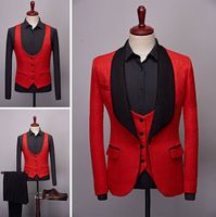 Wholesale Three Piece One Button Man Suit Blazer Business Gentle Men Suits For Men Wedding Best Man Tuxedo