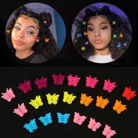 Wholesale 20 Mixed Color Butterfly Hair Clips Grip Claw Barrettes Mini Clamps Jaw Hairpin Headdress Hair Styling Accessories Tool H0916