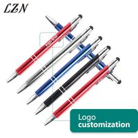 Wholesale Ballpoint Pens LZN Metal Capacitive Touch Pen Stylus Screen For Phone Tablet Laptop Free Engraved Name Date Text As Wedding Gifts