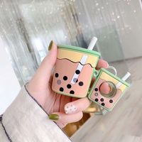 Wholesale Milk Tea Soft Silicone D Cute Cartoon Cases Cover for Airpods Pro Kawaii Fashion Case