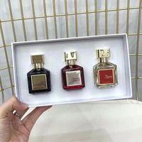Wholesale High quality Natural spray Perfume Set Rouge Red Oud mood Extrait de parfum women men Fragrance ML in kit with box collection for her