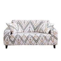Wholesale Chair Covers Brown Plaid Sofa High Quality Stretch Spandex Jacquard Dining Room Dinning Upholstered Cushion Slipcover