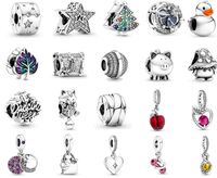 Wholesale 925 sterling silver princess apple pig duck charm Diy beads suitable for Pandora bracelet jewelry ladies accessories