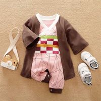 Wholesale Dragon DBZ Anime Baby Clothes Full born Girl Boy Outfit Cosplay Overalls Halloween Costume Jumpsuit Infant Rompers