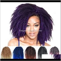 Wholesale Bulks Extensions Products Drop Delivery Z F Crochet Dreadlocks Inch Mali Bob Marley Braids Twists Hair For Black Women Set Afro R