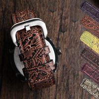 Wholesale Watch Bands Vintage Leather Wristband For Seven F ridays P1p2 M1m2 Series Watchband mm Head Strap Men s Chain