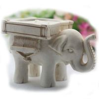 Wholesale Lucky Elephant Candle Holders Wedding Favors Antique Tea Light Candlestick Party Favor Gift Home Decoration New S2
