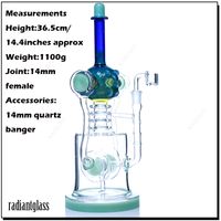 Wholesale Hookahs quot Blue tellphone shape Glass Bongs with mm quartz banger and mm female water pipes OEM order available