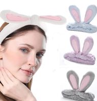 Wholesale headband Bow knot stereo rabbit ears head bands wash Face headbands hair accessories women heads ornament trend French Korean style colors wmq1033