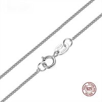 Wholesale Long Real Necklace Jewelry Style cm Sterling Silver Choker Silverware Chain Wedding Party Gift for Women Q0605