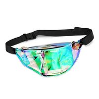 Wholesale Waist Bags Waterproof Transparent Clear Hologram Laser Leather Packs Fanny Pack Purse Bum Bag