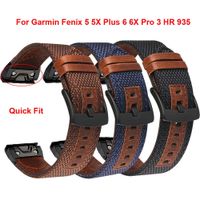 Wholesale 26 mm Leather Watchband for Garmin Fenix x Pro Watch Quick Release Easy Fit Wrist Band Strap for Fenix x Plus hr Correa H0915