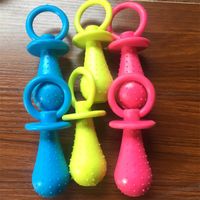 Wholesale Puppy Baby Dogs Non Toxic Rubber Toy Funny Pet Dog Toy Chew Squeaky Rubber Toys For Cat Nipple Ball Interactive Game Pet SuppliesTop V2