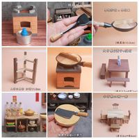 Wholesale Manual Coffee Grinders Mini Rural Kitchen Candy Toy Real Cooking Coyer Stove Play House
