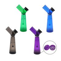 Wholesale Smoking Accessories Plastic Cup Shape With Base Herb Grinder Dual Purpose Tobacco Grinders Pipe For Dry Herbs Smoke Tools ZL0328