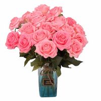 Wholesale Artificial Flower rose Faux Floral Greenery Wedding bouquet Home Office party decoration