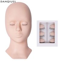 Wholesale Lashes Mannequin For Eyelash Head Lash Extension Supplies Kit Practice False Eyelashes
