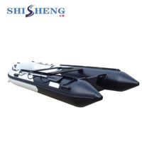 Wholesale China Manufacturers Folding PVC Pontoon Aluminum Floor Inflatable Fishing Boat Rafts Inflatable Boats