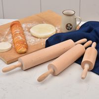 Wholesale Wooden Rolling Pins Kitchen Cooking Pastry Dough Flour Roller Baking Tools