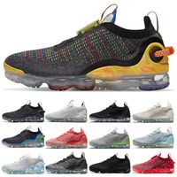 Wholesale Fly Knit FK Tn Plus Runner Sneakers Running Shoes Womens Mens Black Pink Grey Obsidian Oreo White Stone Blue Team Red Light Dew Neon Flynit Trainers zg36