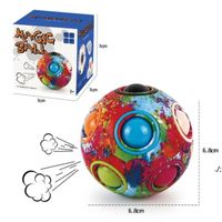 Wholesale Rainbow Balls Educational toy Puzzle Bundle Stress Fidgets Ball Teasers Games Fidget Toys for Kids no box RRB12008