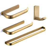 Wholesale Antique Bathroom Accessories Set Bronze Brass Wall Mounted WC Paper Towel Holder Towels Ring Rail Bath Room Hardware Robe Hook Accessory