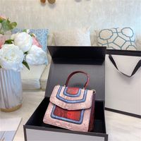 Wholesale Fashion Handbag Diagonal Bag European And American Snakeskin Pattern Chain Female New Trend High end Texture Western Style Large capacity Stitching Shoulder Bags