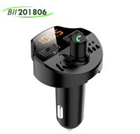Wholesale T66 Car Wireless Charger MP3 Player Bluetooth FM Transmitter Handsfree Audio Receiver A Dual usb Fast Charger with package