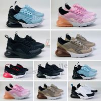Wholesale Kids Shoes Baby Boy Girl Children Running Triple Black White Navy Blue Photo Bule Cool Grey Barely Rose Pink Red Sports Sneakers Trainers Size