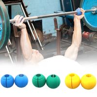 Wholesale Weight Lifting Accessories Pair Silicone Barbell Grips Thick Dumbbell Bar Handles Kettlebell Pull Up Support Anti Slip Pad Gym Training