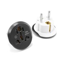 Wholesale Smart Power Plugs EU Plug Adapter Universal A Converter Round Pin Socket AU UK CN US To Wall AC V Travel High Quality