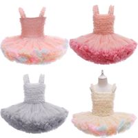 Wholesale Designs Summer Baby Kids Dresses Pink Frocks Soft Ruffle Children Toddler Girls Princess Party Tutu Dress Years B3