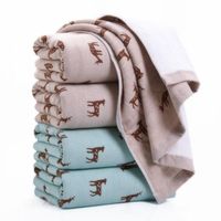 Wholesale Towel Cotton Cute Deerlet Printing Bath Towels For Adults And Kids Big Size Soft Bathroom Wrap Sand Free Beach Gift