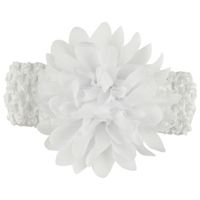Wholesale Withe Lace Crystal Bow Flower Baby Headbands for girl Elastic Baby Accessories Kids headwear Newborn hairbands photography prop0 X2