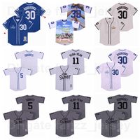 Wholesale Moive Baseball Sandlot Michael Squints Jersey Alan Yeah Yeah Kooy Benny The Jet Rodrigue Blue White Grey All Stitched Team Color Breathable High Quality