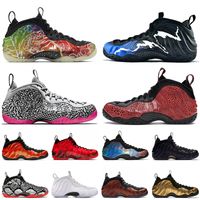 Wholesale Air Foamposite One Dersigner Fashion Mens NIK Basketball Shoes Penny Hardaway OG Trainers Chrome Olympic Sports Black Aurora BEIJING Island Green Sneakers Size