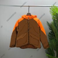 Wholesale Autumn Sportwear mens jackets women designers Jacket Orange letter print Hooded fabric clothes cotton dress Coats Outerwear Clothing S XL