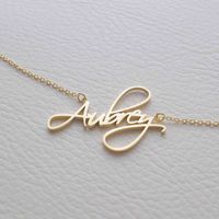 Wholesale Jiushang personalized metal kid birthday Gift gold rose gold sier collar de mujer unique custom jewelry necklace