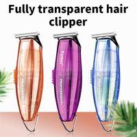 Wholesale Kemei L Clipper Professional Hair Cutting Machine Clippers Rechargeable Trimmer Cover Transparent Waterproof Razor a47 a08